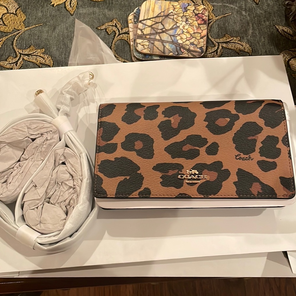 Coach Cheetah Crossbody/Clutch